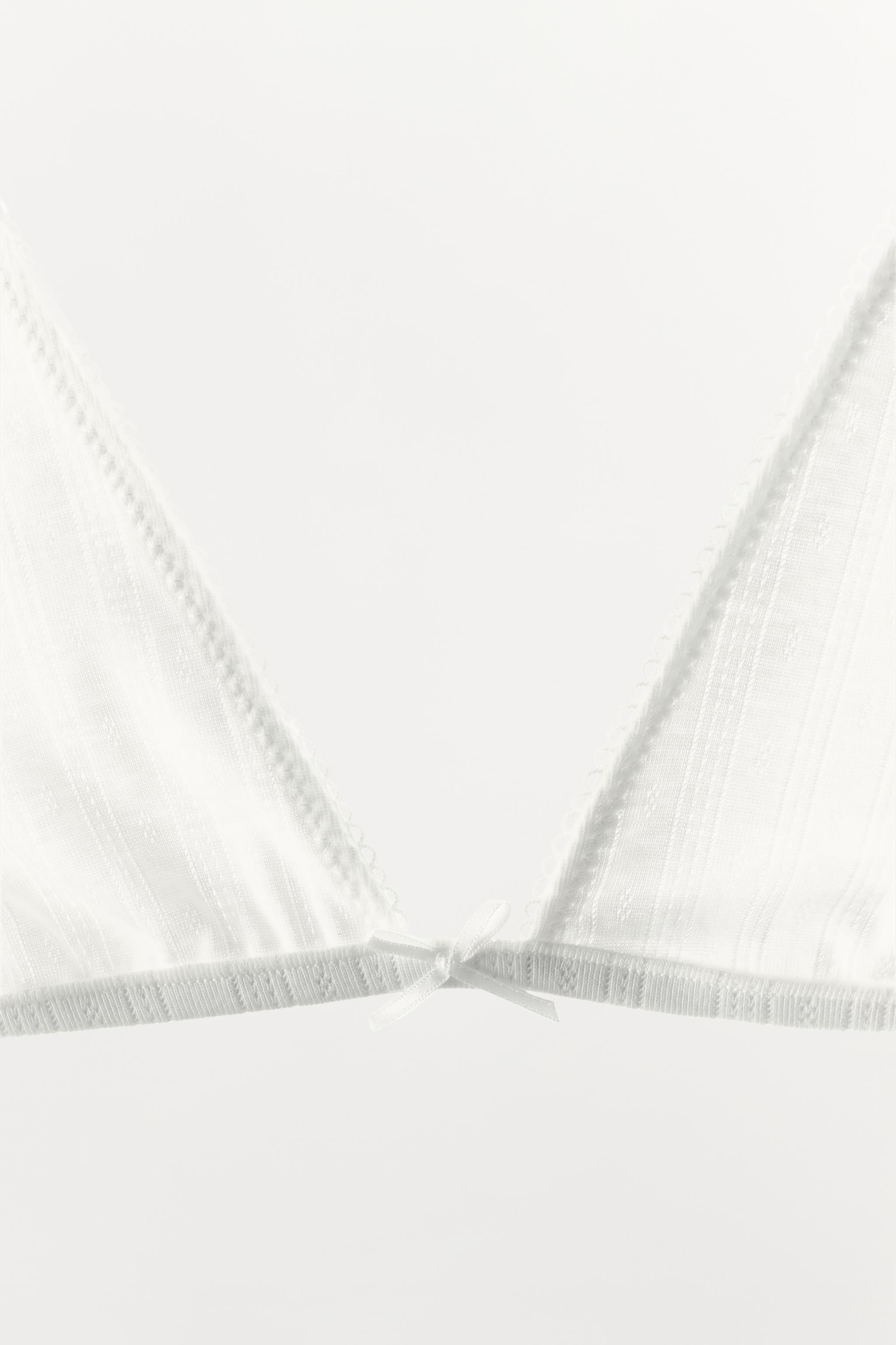 POINTELLE TRIANGLE BRA